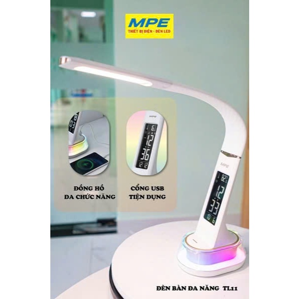 Đèn Bàn Đa Năng MPE TL11 – Lựa Chọn Thông Minh Cho Bàn Học và Bàn Làm Việc