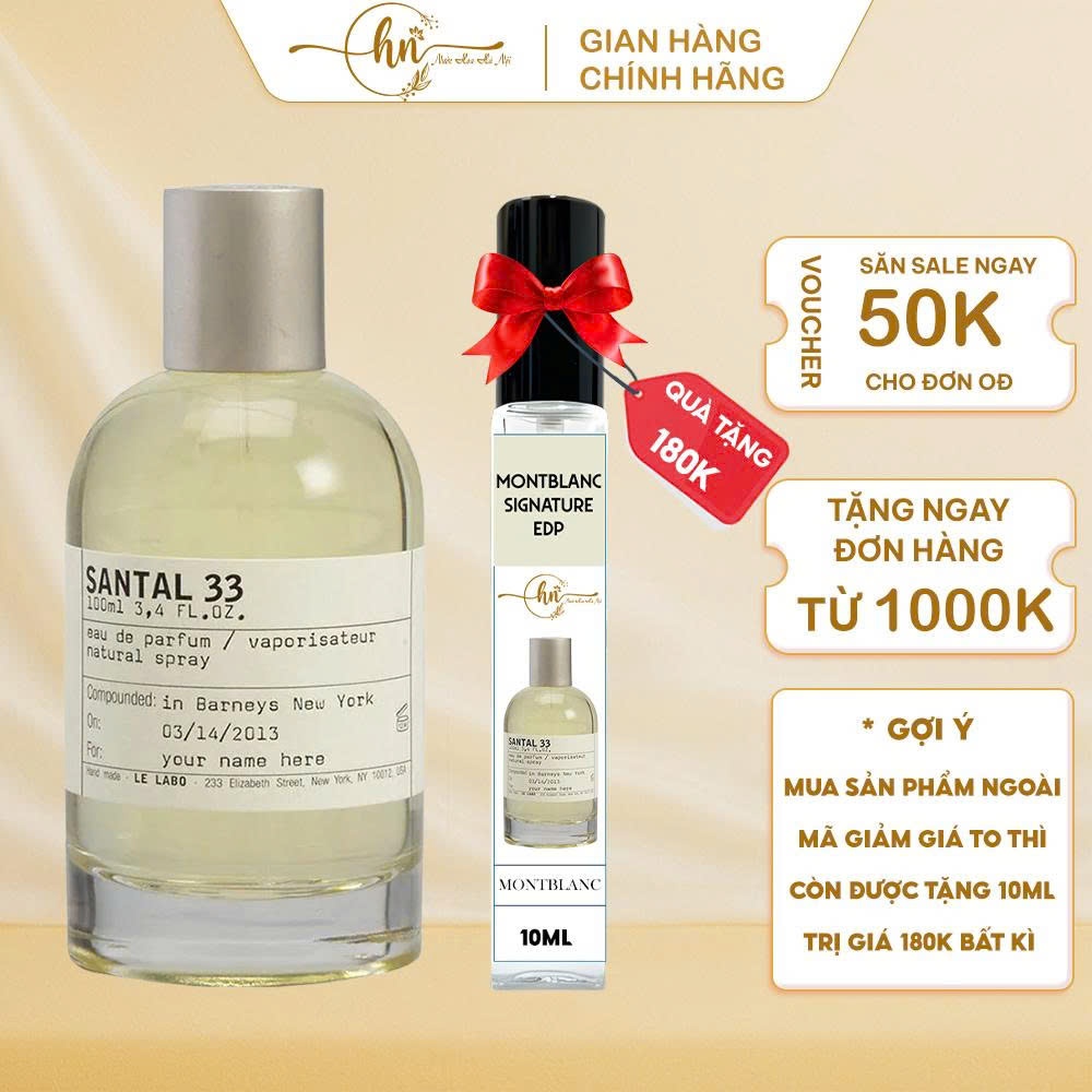 Nước Hoa LELABO 13, 33, 29, 31 bao thơm Và sang Trọng