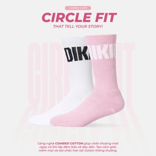 Set Tất Vớ Thể thao Redikick Circle Fit Cotton Cổ cao Có đệm Chống Hôi Chân Chơi Bóng Rổ Bóng Đá