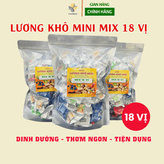  1Kg Lương khô mini mix 18 vị hạt dinh dưỡng ngũ cốc và trái cây thơm ngon 
