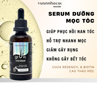 Serum hỗ trợ mọc tóc nhanh Vườn Nhà Cội trắc bá diệp gừng thảo mộc hỗ trợ giảm gãy rụng phục hồi nan tóc hư tổn