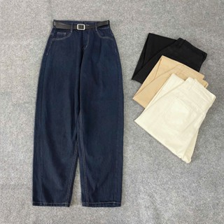  Quần jean bigsize nữ kiểu baggy mềm mại lưng cao che khuyết điểm đùi và tôn dáng cho nữ chubby từ  50-100kg  -Q557+Q513 