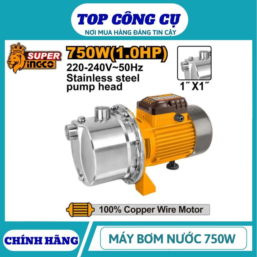 INGCO Máy bơm nước 750W 1HP JPS075082
