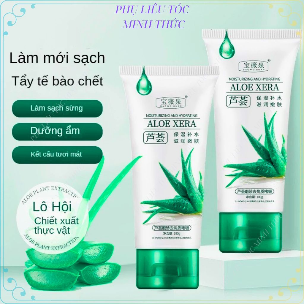 Gel Tẩy Tế Bào Chết Lô Hội ALOE XERA - Sạch Sâu Và Nhẹ Nhàng, Giúp Da Mịn Màng, Giảm Mụn-MINH THỨC