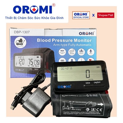 Máy Đo Huyết Áp Tự Động OROMI DBP-1307 – Bộ Đo Huyết Áp Điện Tử Không Dây Có AI Tiếng Việt