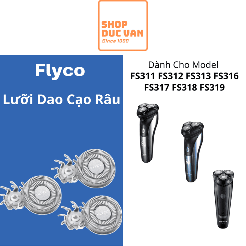 Lưỡi Dao Máy Cạo Râu FR8 Chính Hãng Thay Cho Dòng Máy Flyco FS311 FS312 FS313 FS316 FS317 FS318 FS31