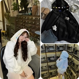 Áo Khoác Boxy Over Icon Owner_Áo Hoodie Zip in Chữ Nổi Kiểu Unisex From Rộng Cotton Nỉ Bông Nón 2 Lớp To Nam Nữ