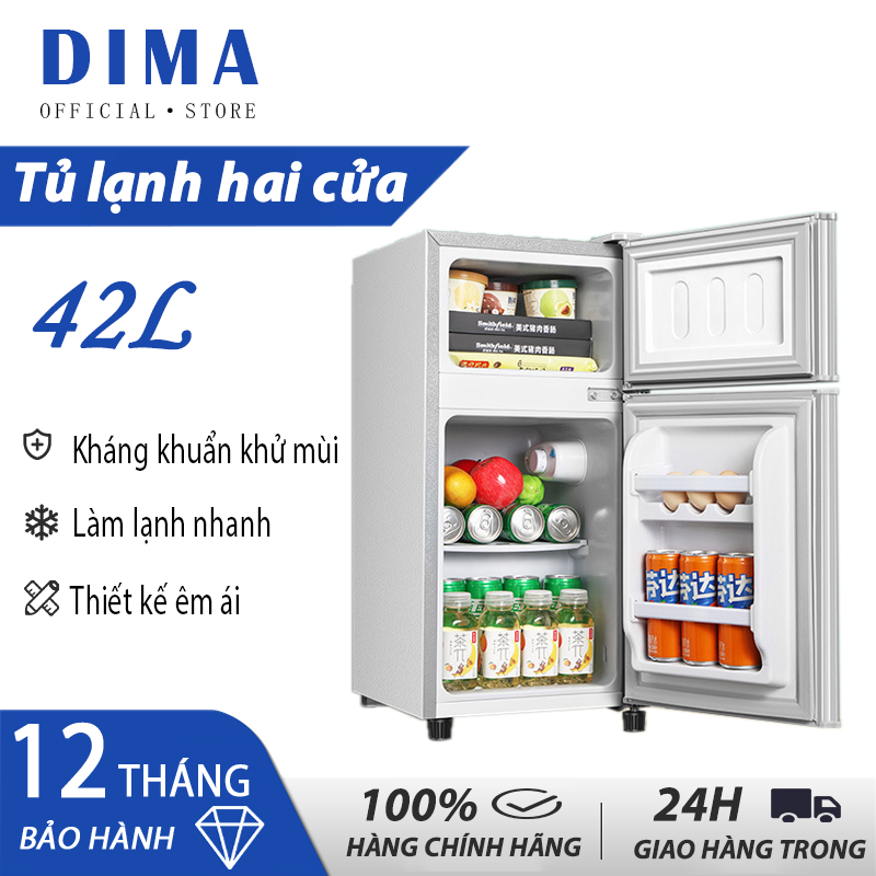TỦ LẠNH MINI 2 CÁNH 42L/76L Tiết Kiệm Điện 40% - Làm Đá SIÊU NHANH ❄️ Chống Đóng Tuyết + Ngăn Rau Qu