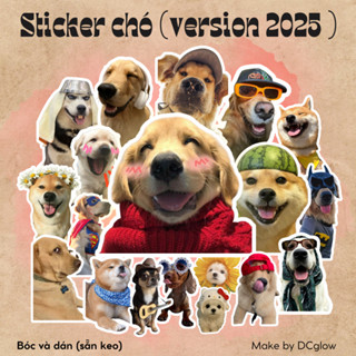 Set 20/60 Sticker Cheem Doge Dán Laptop, Điện Thoại, Ván Trượt, Ván Trượt, Mũ Bảo Hiểm