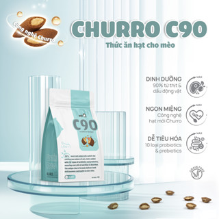 Thức ăn hạt cho mèo PetQ Hạt Churro C90 C90K siêu ngon dinh dưỡng, dễ tiêu hóa hạt cho mèo mọi lứa tuổi 1kg