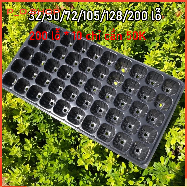 【🔥Rẻ】(Siêu bền chắc) Khay Ươm Hạt, vỉ ươm hạt 32/50/72/105/128/200 lỗ siêu tiện lợi