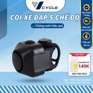 [BH 3 THÁNG]Còi nhại xe đạp A-08 phụ kiện xe đạp kèn xe 5 kiểu chuông kêu to chống nước va đập
