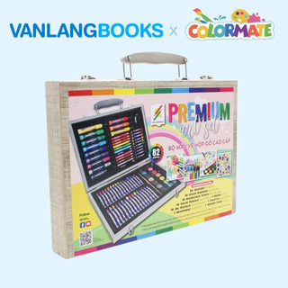 Bộ Màu Vẽ Hộp Gỗ Cao Cấp Premium Art Set - Colormate MS-82WP (82 Chi Tiết) - Colormate