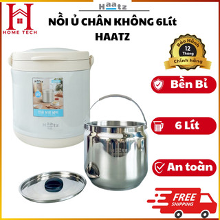  Nồi ủ chân không Haatz CIM600 6L inox 304 giữ nhiệt lâu nấu chín không cần điện 
