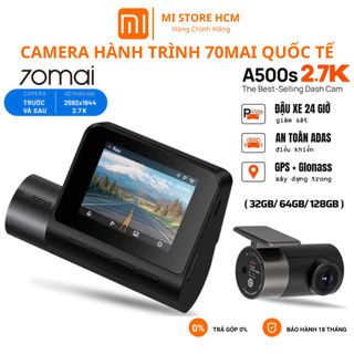  Camera Hành Trình 70mai A500s Bản Quốc Tế Cảm Biến Hình SONY Có Báo Tốc Độ Cảnh Báo GPS Lệch Làn 