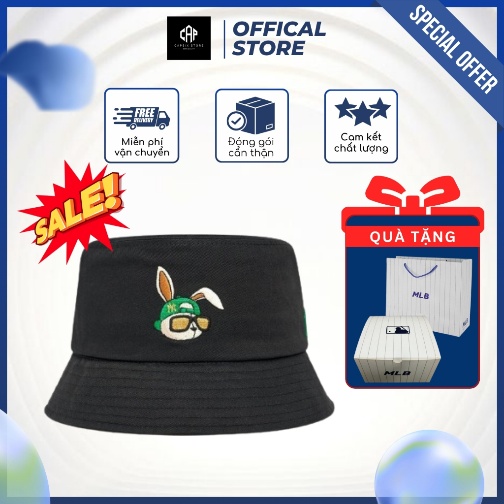 [ CAPSIX STORE ] Mũ Bucket M.L.B Rabbit Hàng TQXK Cao Cấp