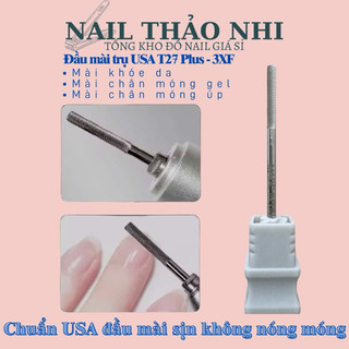 Đầu mài trụ 3XF plus chuẩn USA, đầu mài khóe da, mài chân móng gel, mài chân móng úp cao cấp