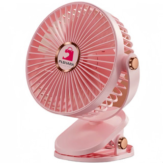 Quạt kẹp bàn PTLUXURY tích điện 5 mức độ gió có đèn led pin 10000 MHA [ HÀNG TỐT ]
