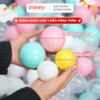 Combo 100 Bóng Nhựa Cho Bé LOẠI XỊN Có Mix 5 Màu Siêu Xinh Cho Bé, Bóng Nhựa Không Mùi, Nhựa Nguyên Sinh An Toàn, To 7CM