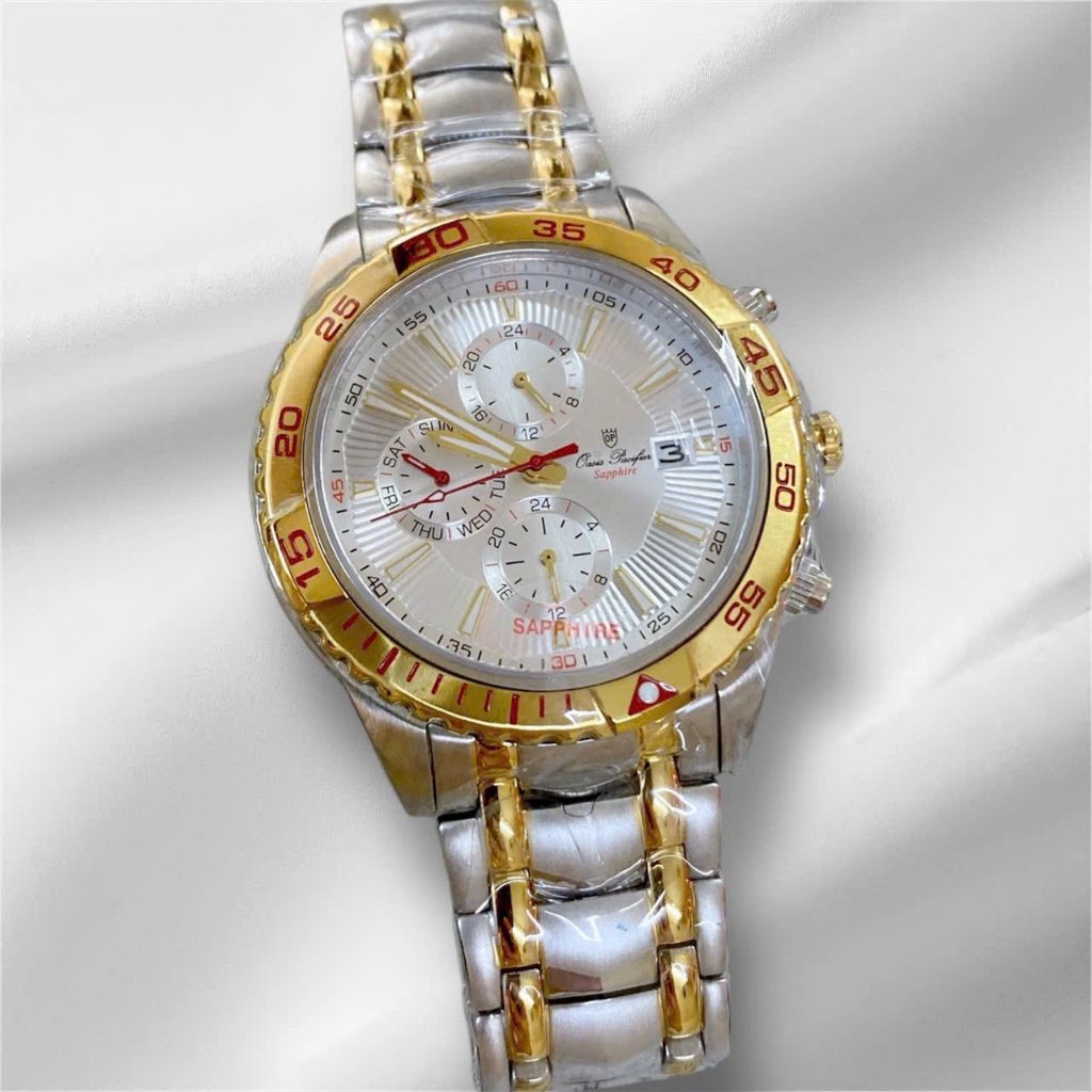 Đồng Hồ Nam Oasis Pacifier OP 3804G Kính Sapphire Dây Thép Đặc Size 43mm