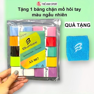 Quấn Cán Cầu Lông - Pickleball Bumbee AS007 vỉ 10 chiếc TÚI ZIP tiện lợi