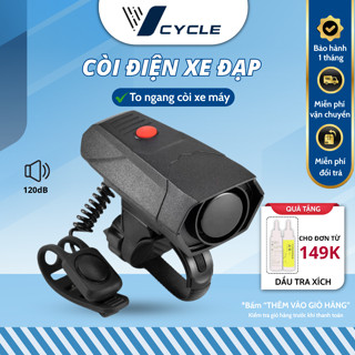 Còi xe đạp Còi điện xe đạp 6 kiểu chuông, chống nước [Bảo hành 6 tháng]