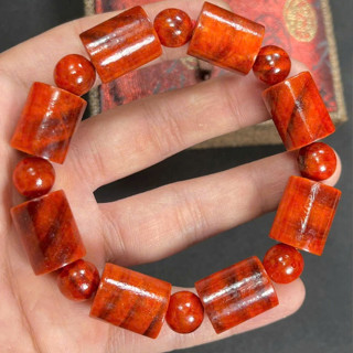 Vòng tay gỗ Huyết Long Đốt trúc 8/10/12/14mm cho nam nữ - May mắn | TÚ VÒNG GỖ