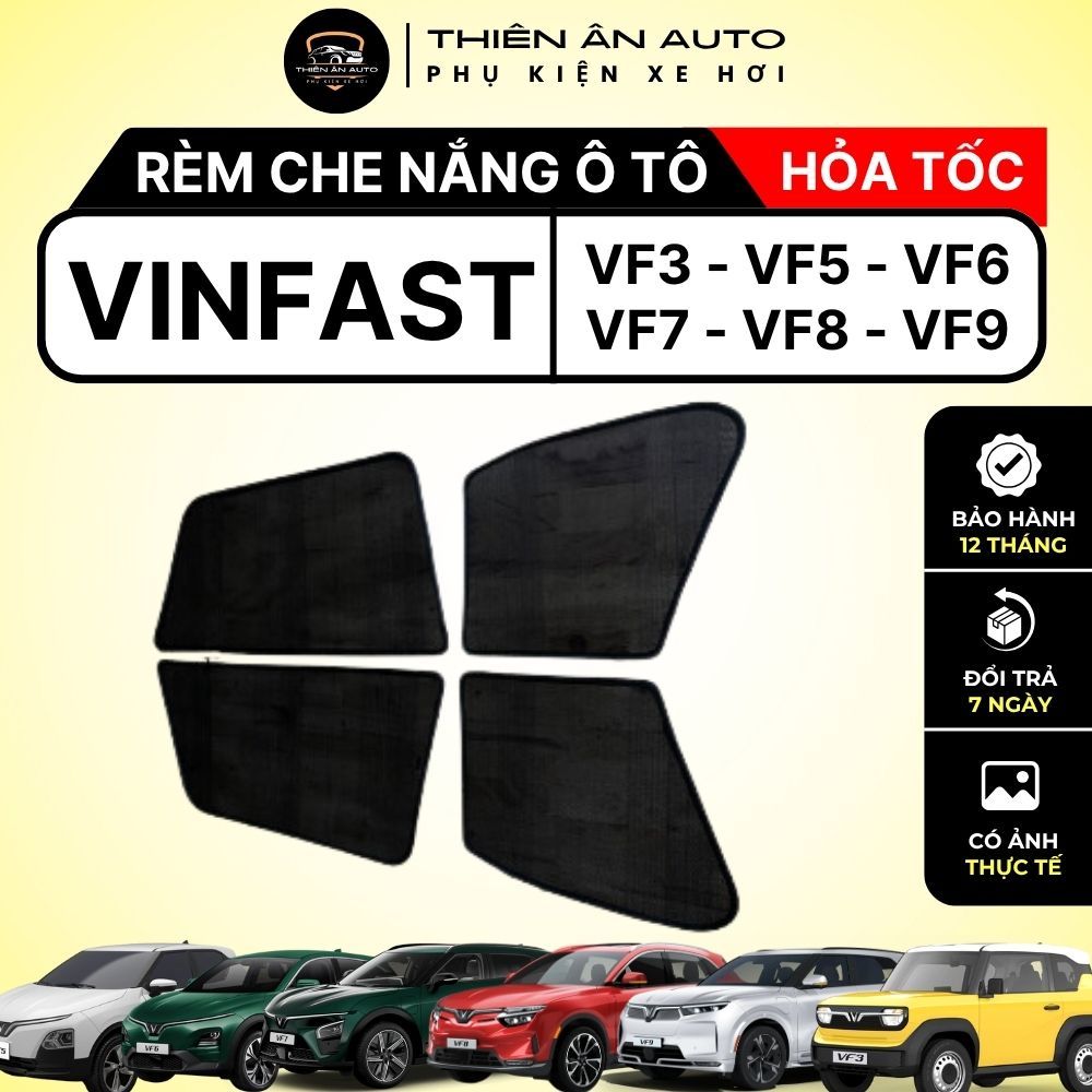 [HỎA TỐC 0Đ] Rèm Che Nắng Ô Tô VINFAST VF3, VF5, VF6, VF7, VF8, VF9