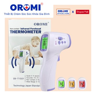 Nhiệt kế điện tử hồng ngoại OROMI CK-T1501 - Máy đo thân nhiệt - Hàng chính hãng