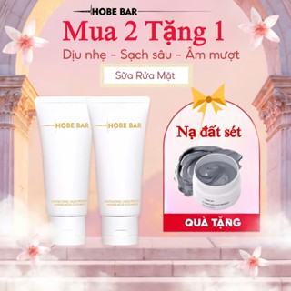 Combo 2 Tuýp Sữa Rửa Mặt Hobe Bar 50ml - Tặng 1 Hộp Mặt Nạ Đất Sét Hobe Bar 55ml