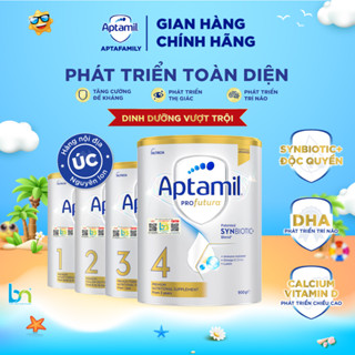 Sữa Bột Aptamil Profutura Úc số 1,2,3,4 hộp 900g tiêu hoá khoẻ mạnh phát triển toàn diện cho bé