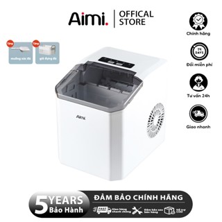 Màu Trắng Máy Làm đá Mini Công Suất Lớn Hoàntoàn Tự động 15kg đá Tạo đá Siêu Tốc Trong 8 Phút