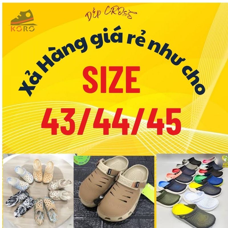 DÉP NAM cross giày nam SIZE TO 42 43 44 45 46 – TỔNG HỢP MẪU LẺ – GIÁ XẢ KHO Rẻ Như cho