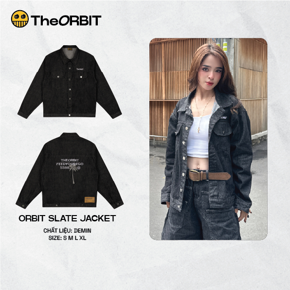 Áo Khoác Denim The ORBIT - ORBIT SLATE RAW DENIM - Local Brand Chính Hãng
