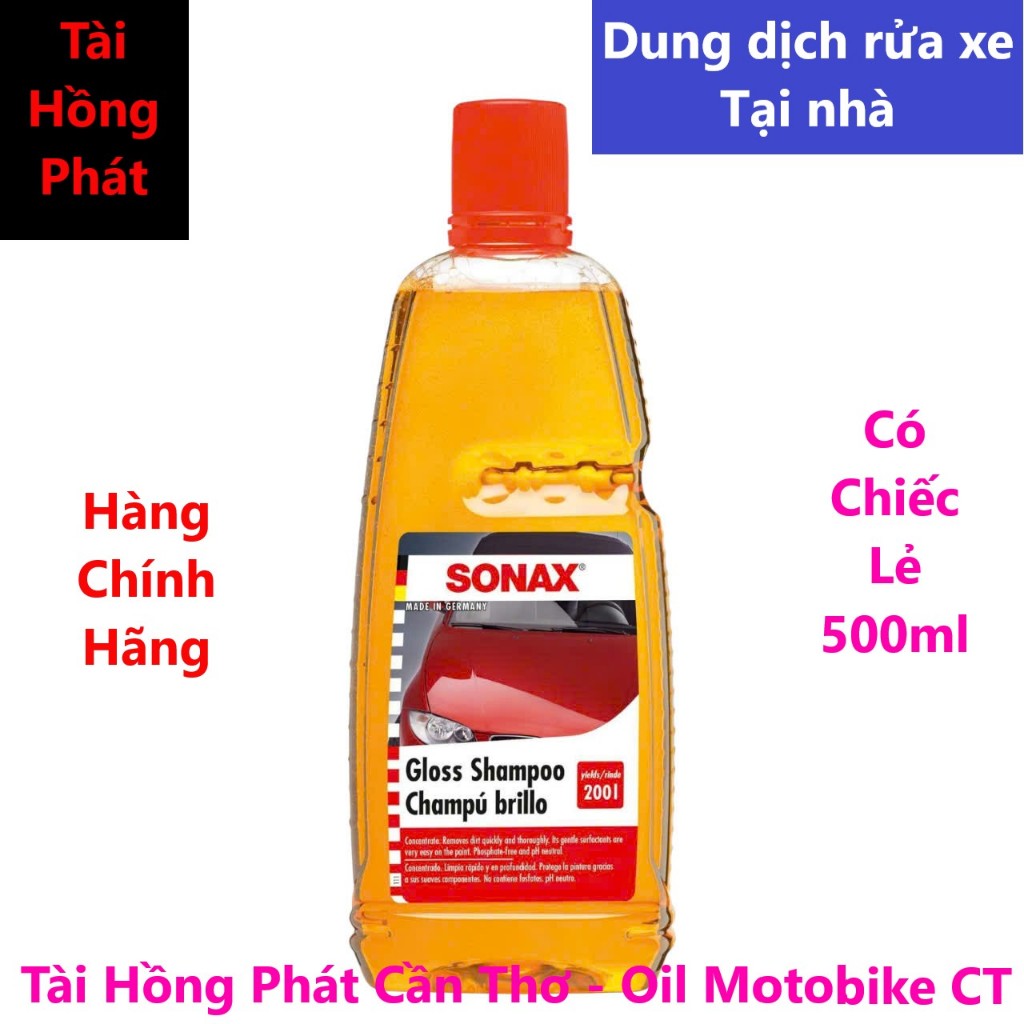 Nước rửa xe Sonax Gloss Shampoo siêu Bóng Chai 1L - 4064700314306