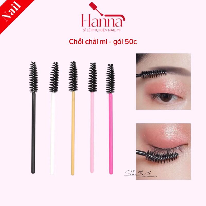 Chổi chải mi- gói 50c [pk nail mi hanna]