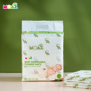 Miếng Lót Vệ Sinh Moaz Eco Size 45*60cm Mềm Mại 4 Lớp Thấm Hút Tốt An Toàn Cho Bé (10 Miếng/Túi)