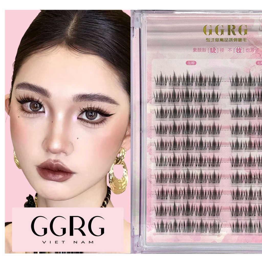 Mi giả MI TƠI GGRG MAKEUP KIỂU THÁI dài và cong tự nhiên có kèm nhíp