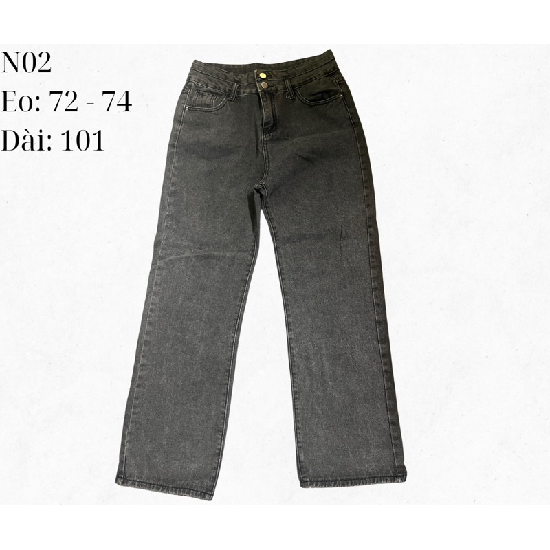 [USED] Jeans nữ ống suông N02