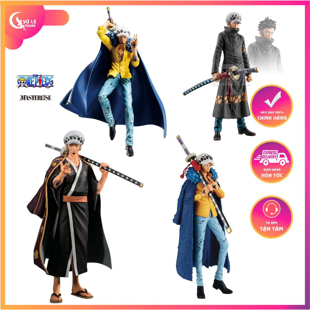 Mô hình nhân vật One Piece - Trafalgar Law chính hãng Bandai nhiều Ver: Ichiban Kuji Masterlise KOA