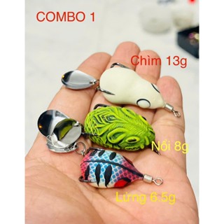 COMBO 3 NHÁI HƠI CHÌ ĐÚC 99K 3 tâng nước Nổi, Chìm, Lửng đa năng chống vướng mọi địa hình