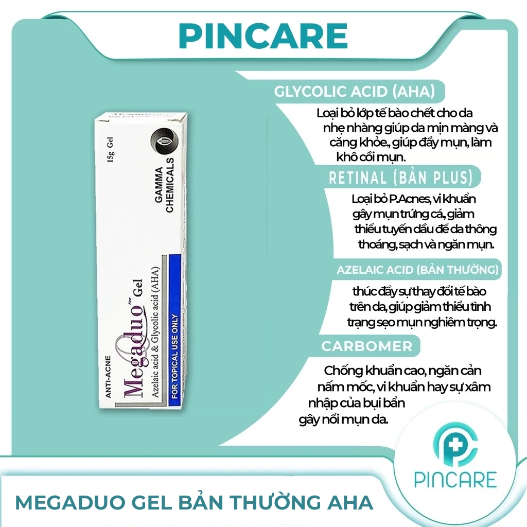 Megaduo gel bản thường AHA - PINCARE Health & Beauty