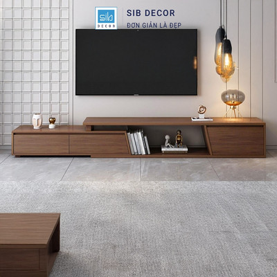 [Giao lắp tại TP.HCM] Kệ Tivi Di Động SIB Decor KTV2548 Hiện Đại Phù Hợp Mọi Không Gian
