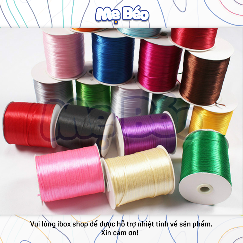 Ruy băng lụa sattin 3mm - Cuộn ~400m