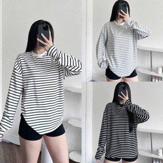  ÁO THUN TAY DÀI SỌC 