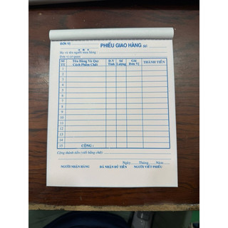 Phiếu giao hàng 2 liên GL 16x20 CM (Cuốn 100 tò)