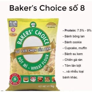 Bột mỳ Baker choice số 8- bột mì cao cấp dùng làm bánh bông lan