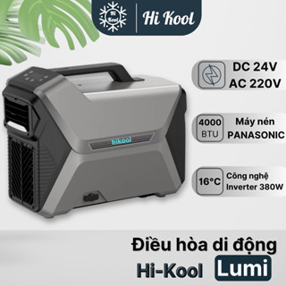 Điều hòa di động Hi-Kool Lumi 24V - Máy nén Panasonic Inverter 4000BTU