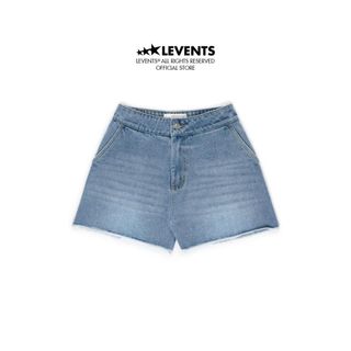 Quần Đùi Levents Woman Denim Short Jeans  Blue Pants Chất Denim Unisex Short 
