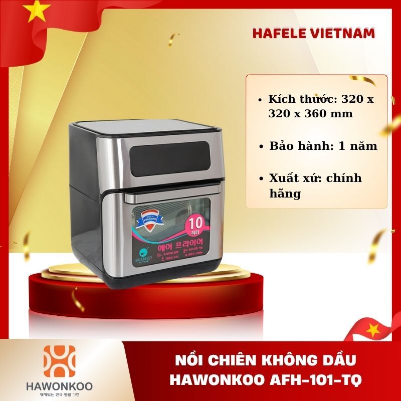 Nồi chiên không dầu Hawonkoo AFH-101-TQ, Dung tích 10L, công nghệ Ultra Rapid Air - FEM